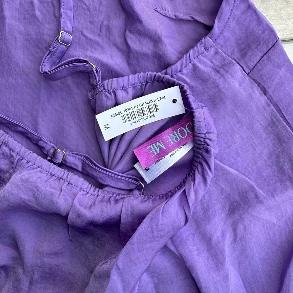 Adore Me Bethany Tank & Jogger Loungewear Set Purple Medium NWT IN PKG - Picture 8 of 9